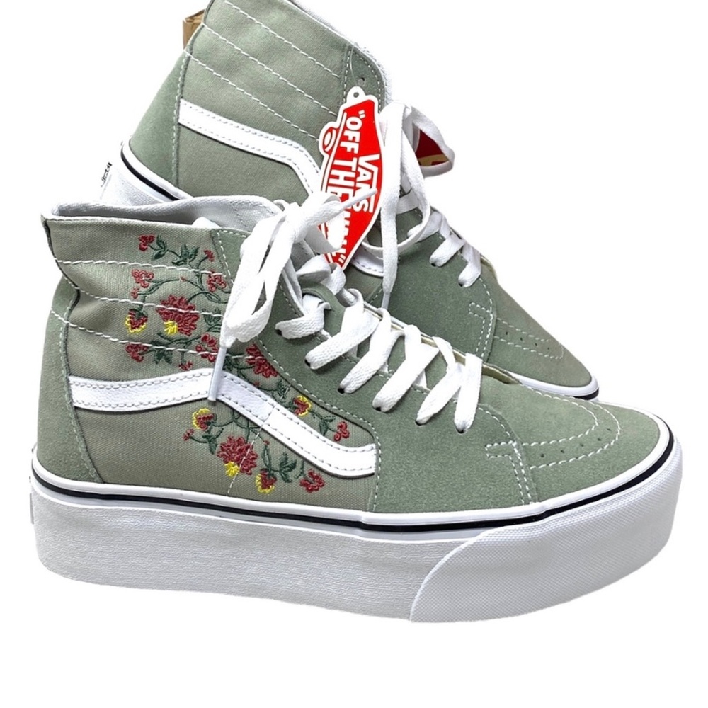 Womens vans 7.5 sage green